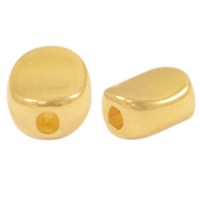 DQ Metall Perle Oval 7x6mm Gold